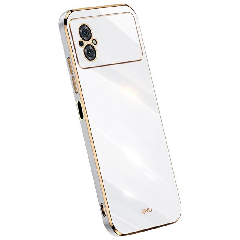 XINLI Electroplating TPU Phone Case for Xiaomi Poco M4 5G Back Shell Full Camera Lens Protection Cover XINLI Electroplating TPU Phone Case for Xiaomi Poco M4 5G Back Shell Full Camera Lens Protection Cover